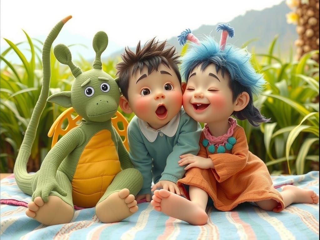 Surreal Landscape Unfolds with Unpredictable Patterns