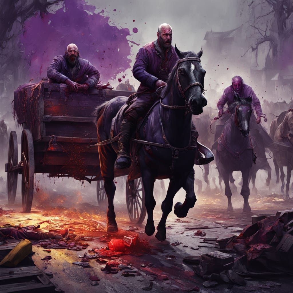 Dark Fantasy Concept Art of Medieval Battle Scene