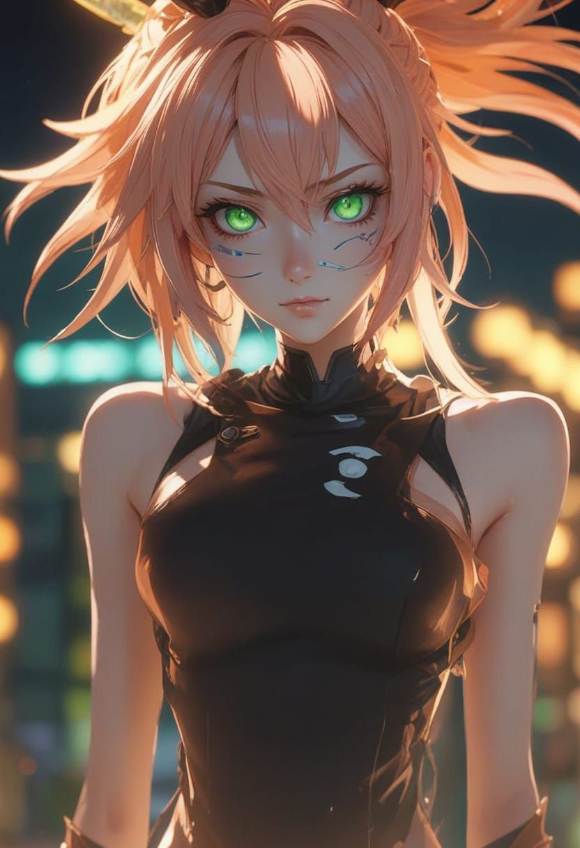 Gwen Tennyson as Monster Girl: 3D Anime Portrait