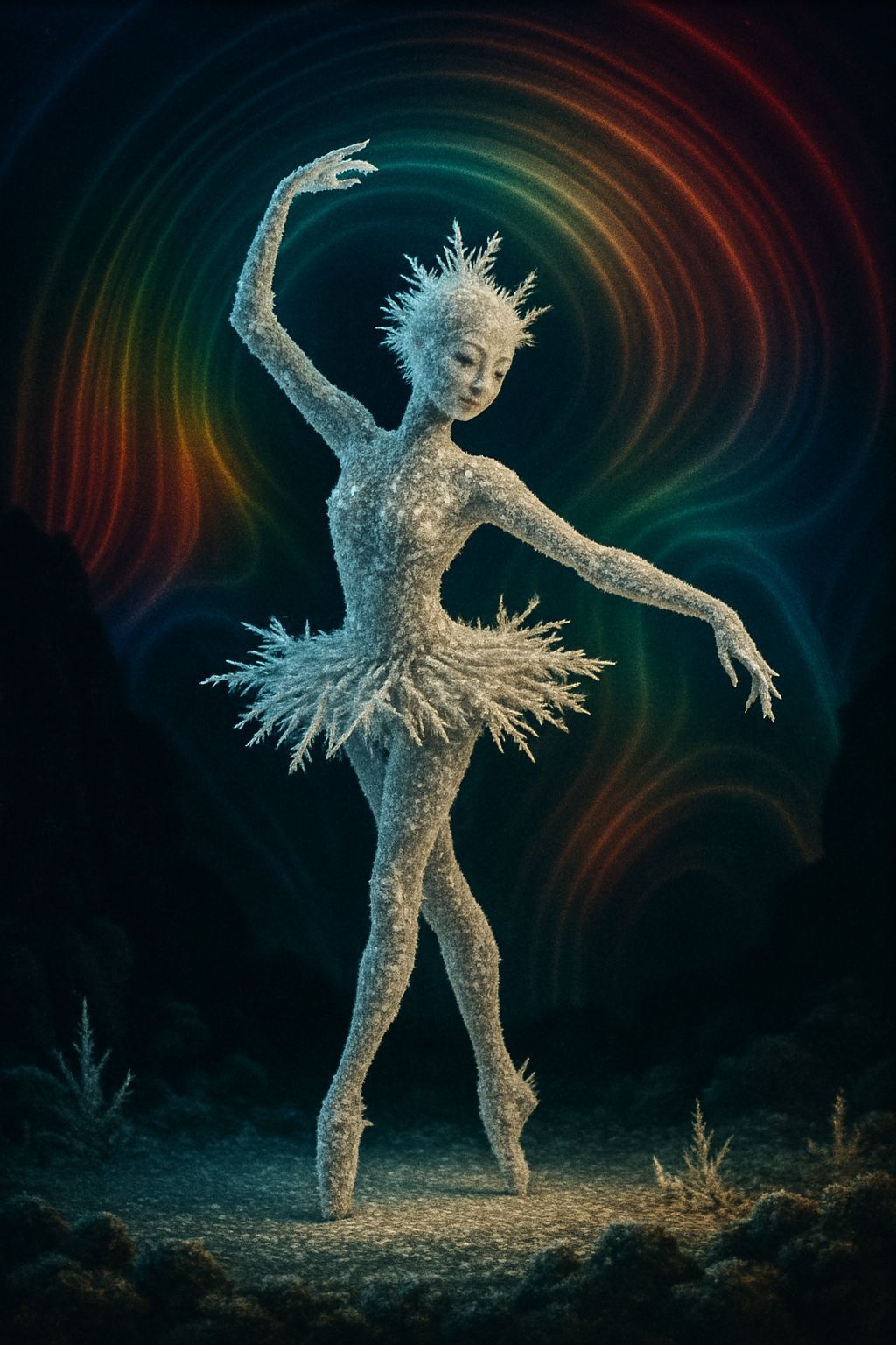 Fairytale Frostwork Anthodite Speleothem Dancer