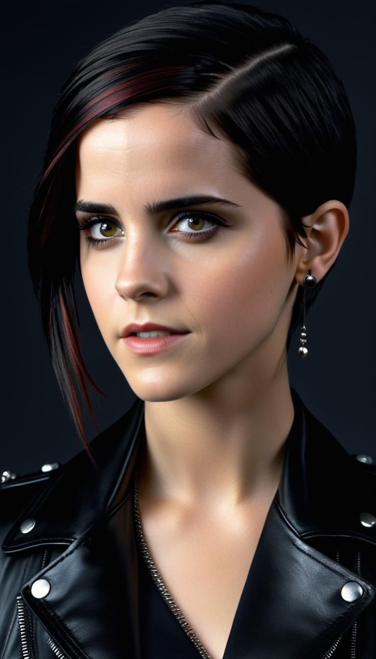 Emma Watson as Lisbeth Salander: Ultrarealistic Photo