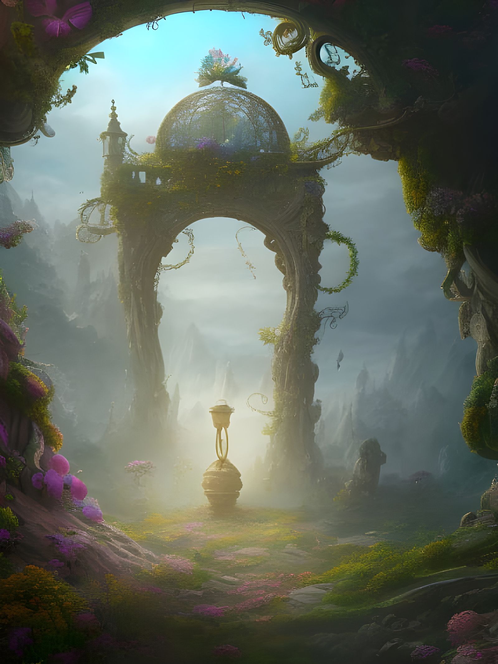 Whimsical Portal to a Secret Garden