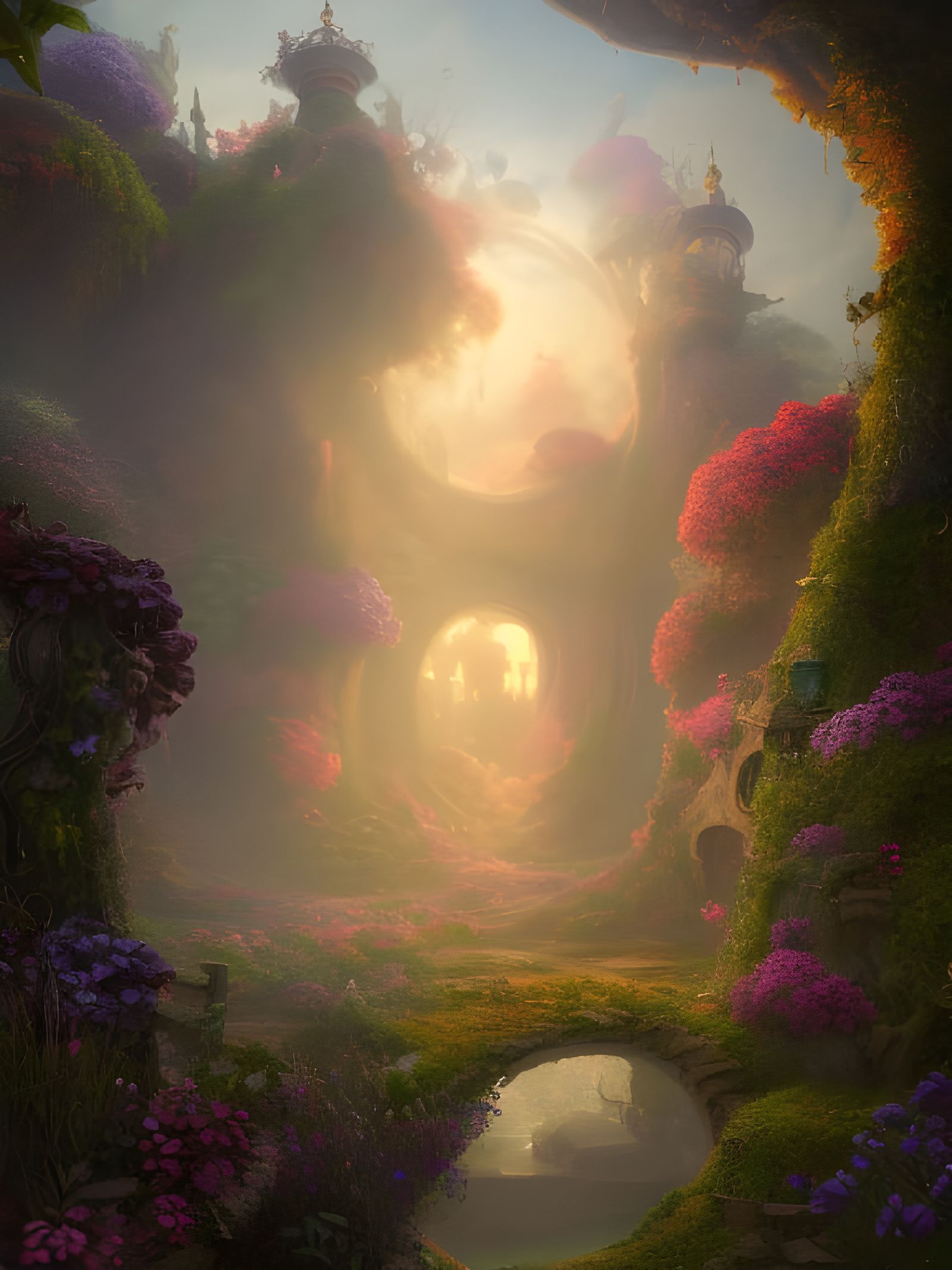 Whimsical Portal to a Secret Garden