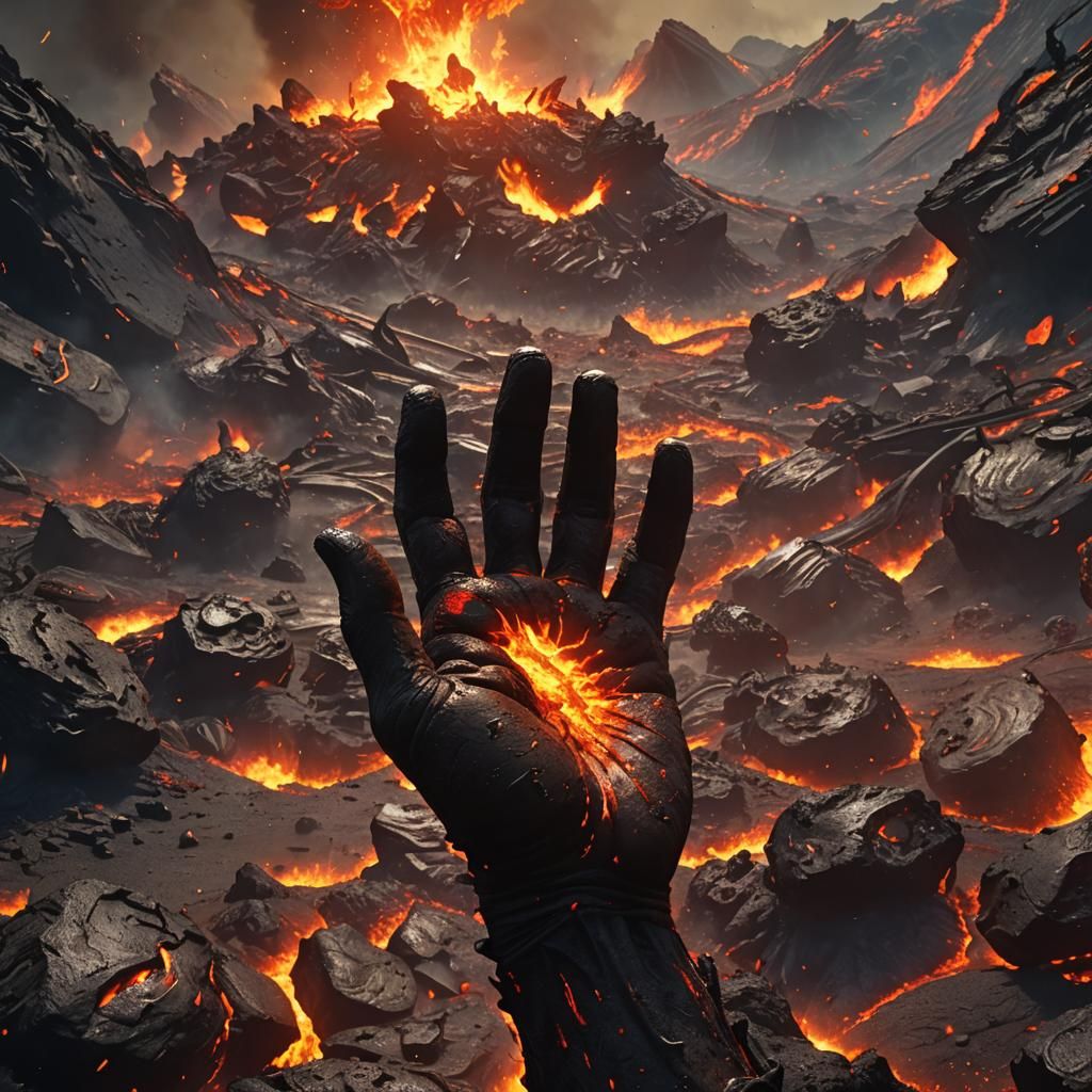 Apocalyptic Planet Consumed by Red Giant Star