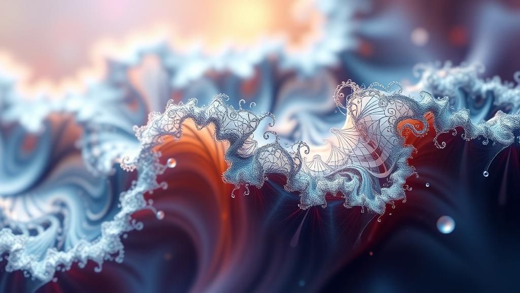 Abstract Vector Fractal with 3D Shading