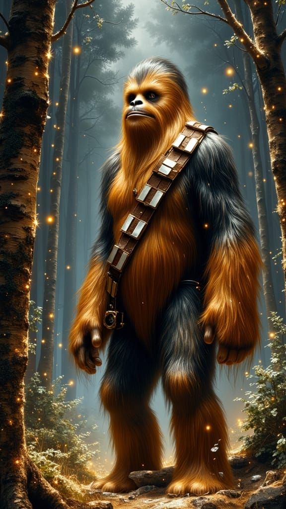 Chewbacca in Kashyyyk's Golden Haze