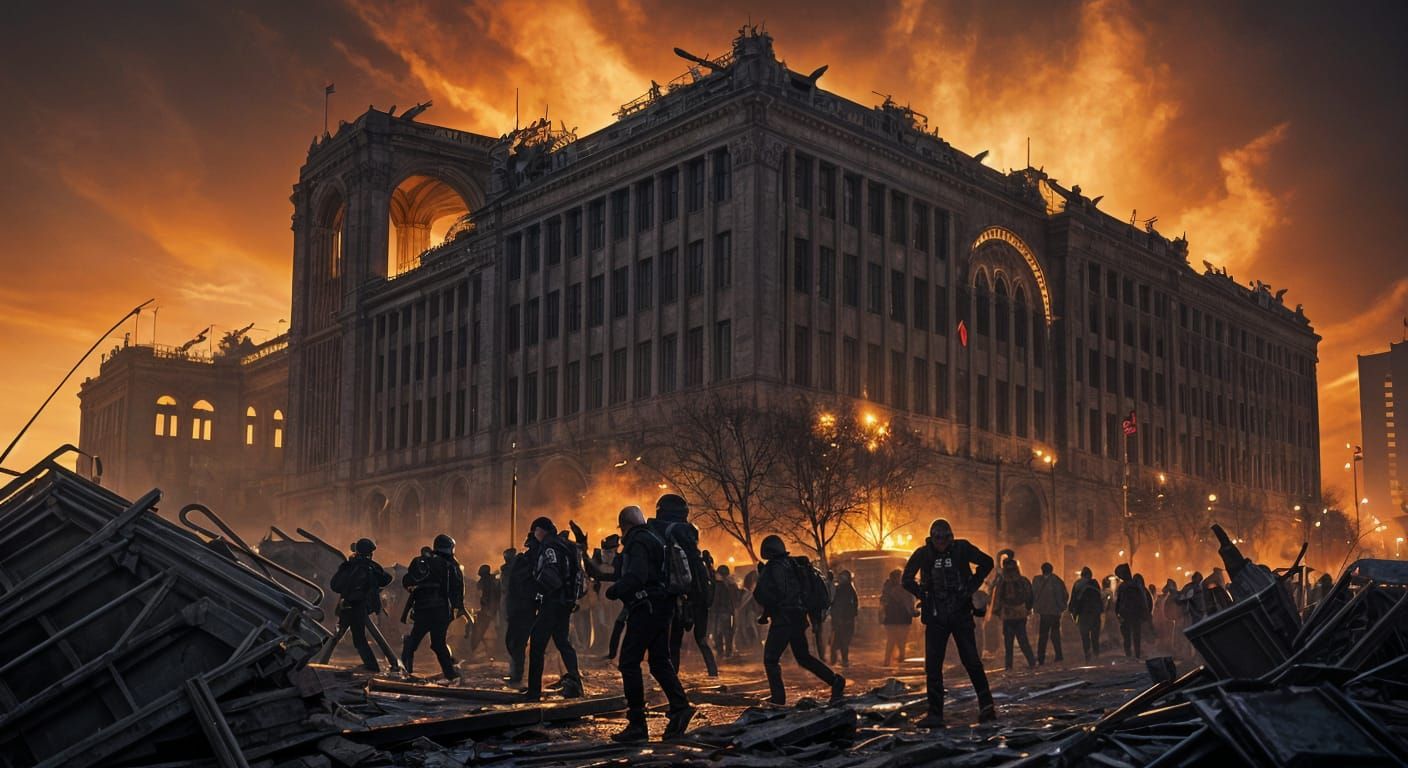 Cosmic Alpha and Omega Convergence in a Dystopian Metropolis