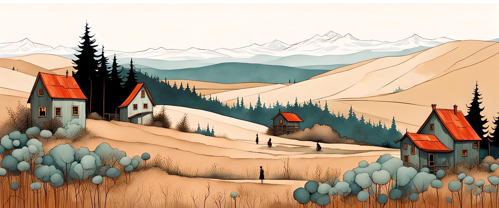 Landscape  by Stasia burrington and Gerda Wagoner