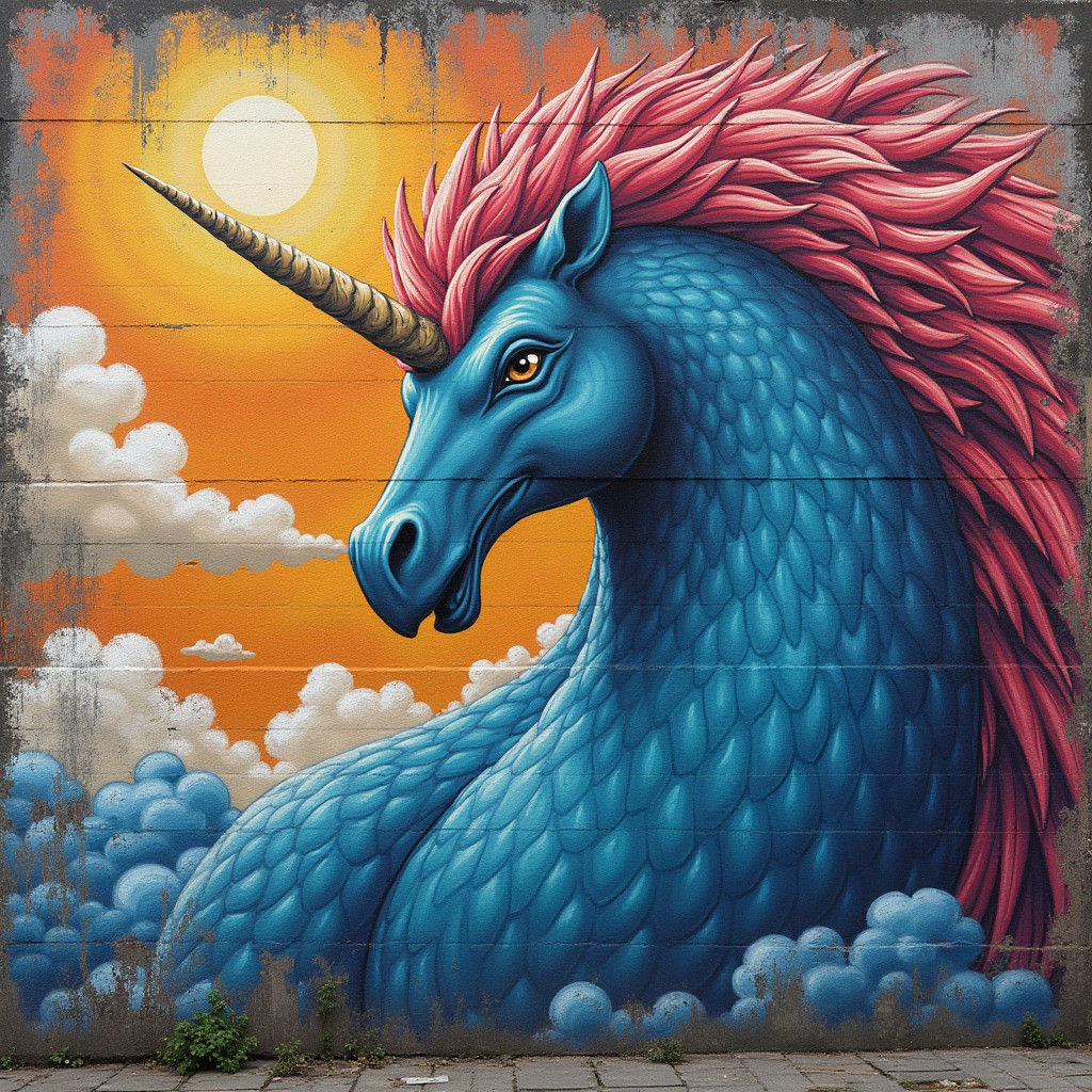 Majestic Graffiti Bird Breaks Chains in Urban Mural