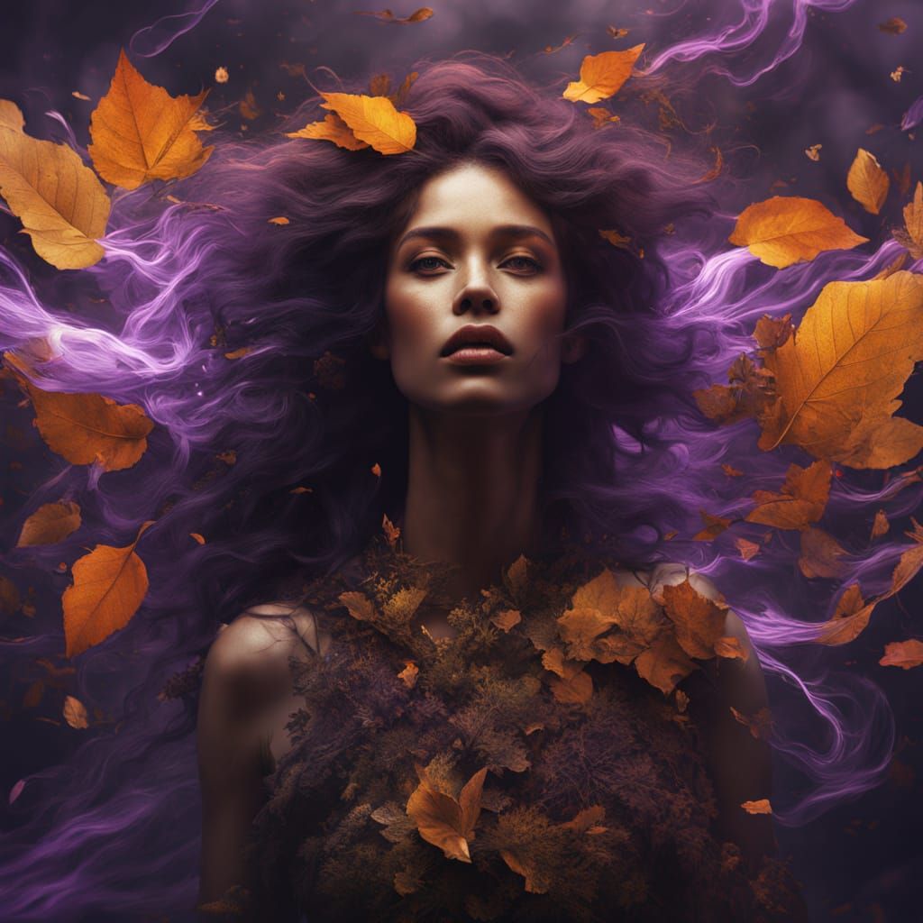 Surreal Portrait of Twin Women in Luminous Aura