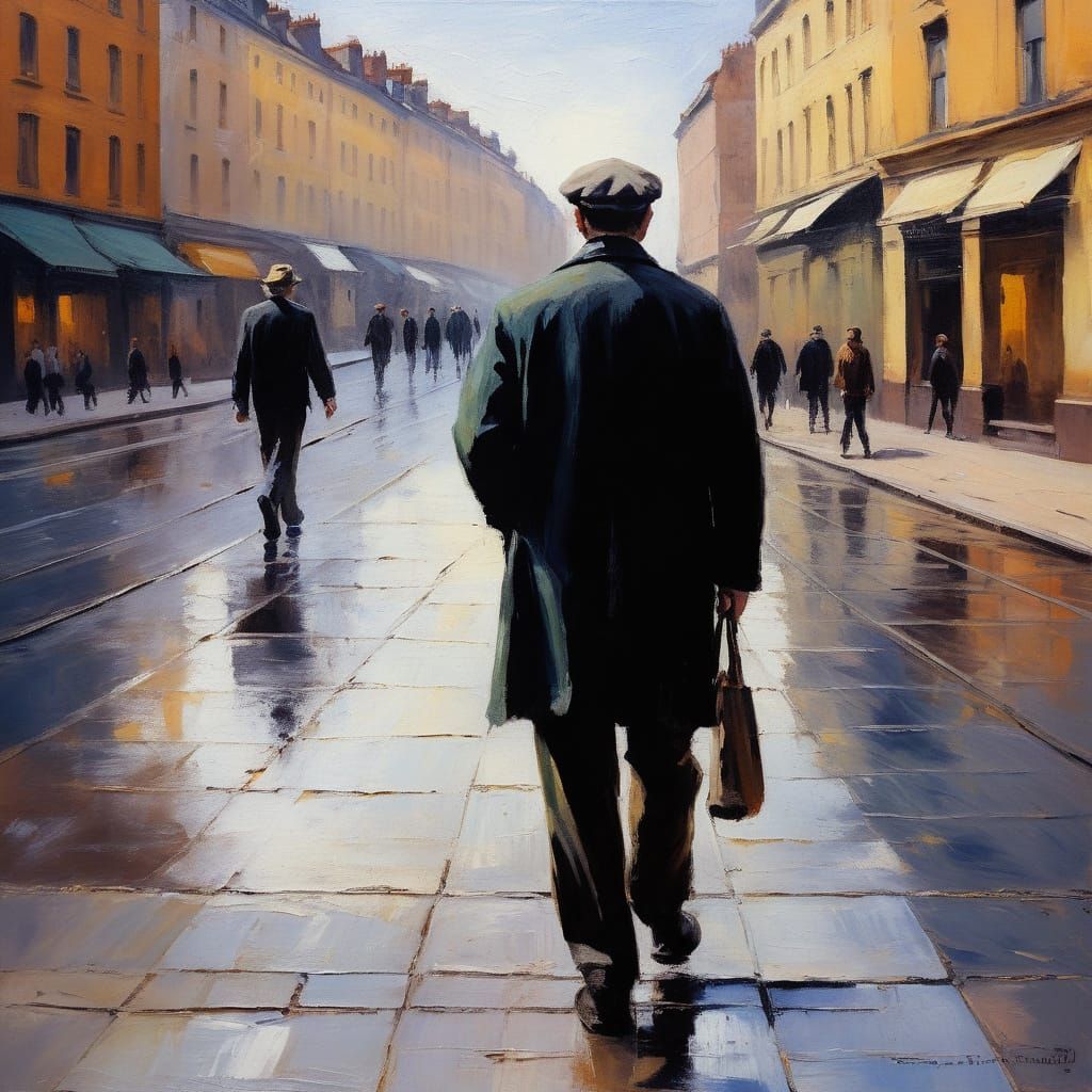 Manet style  street sketch