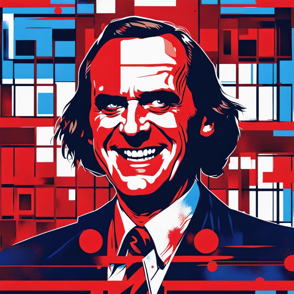 Menacing Jack Torrence Portrait in Pop Art Style