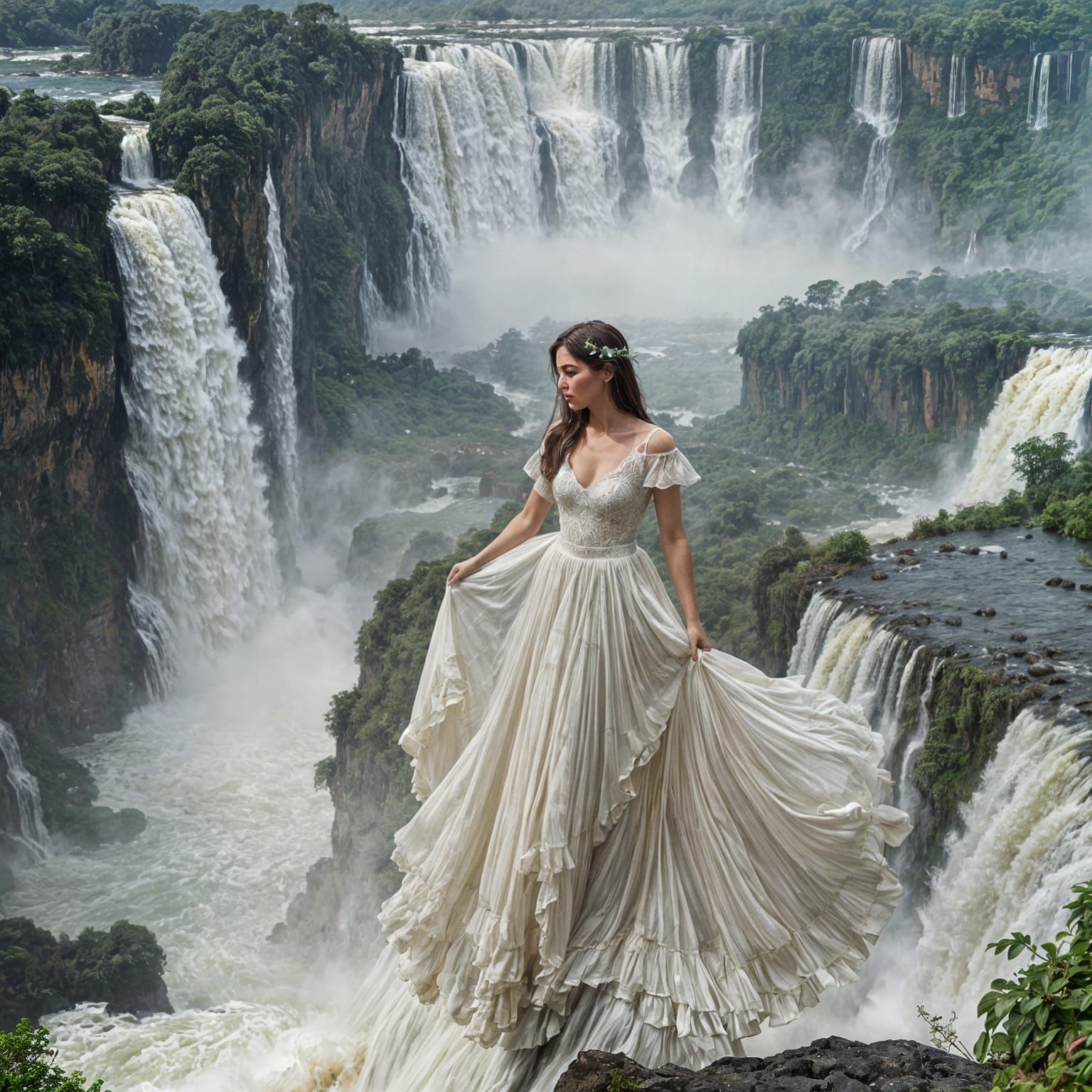 Iguazú Falls Border of Brazil and Argentina