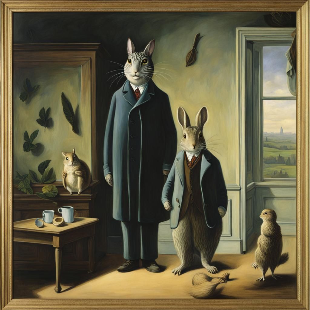 Magritte-Inspired Shadows with Potter Elements