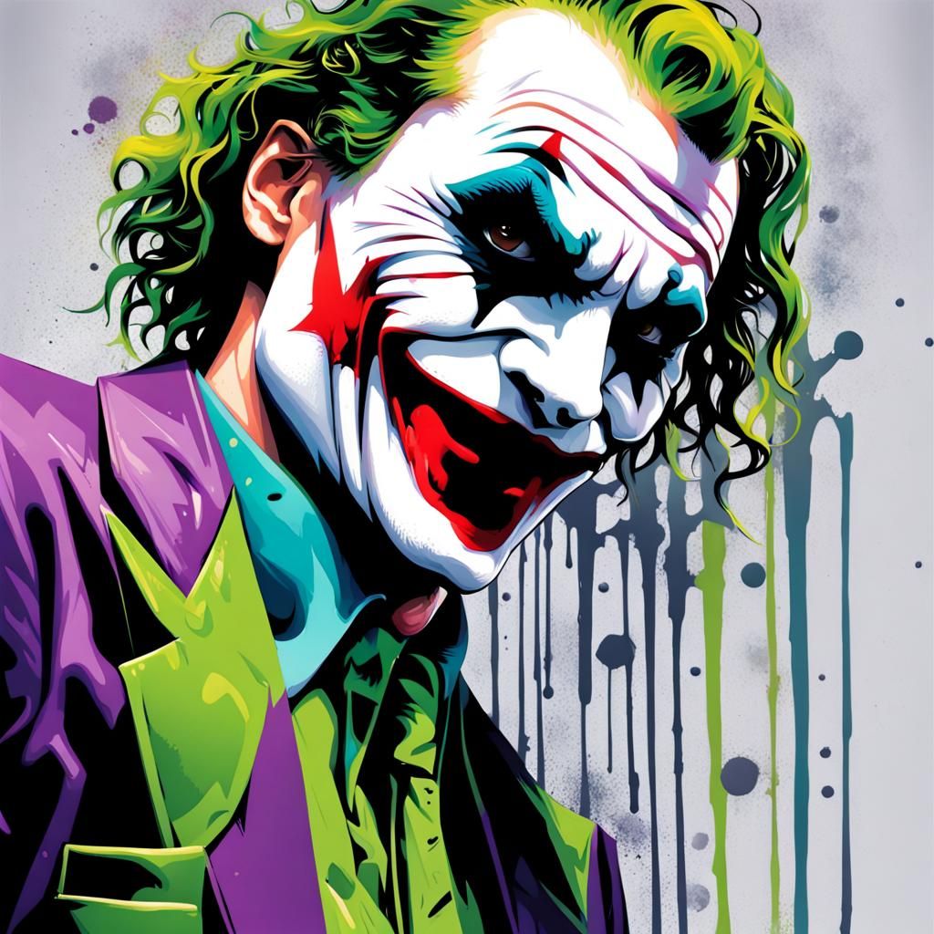Colorful Graffiti Art of the Joker