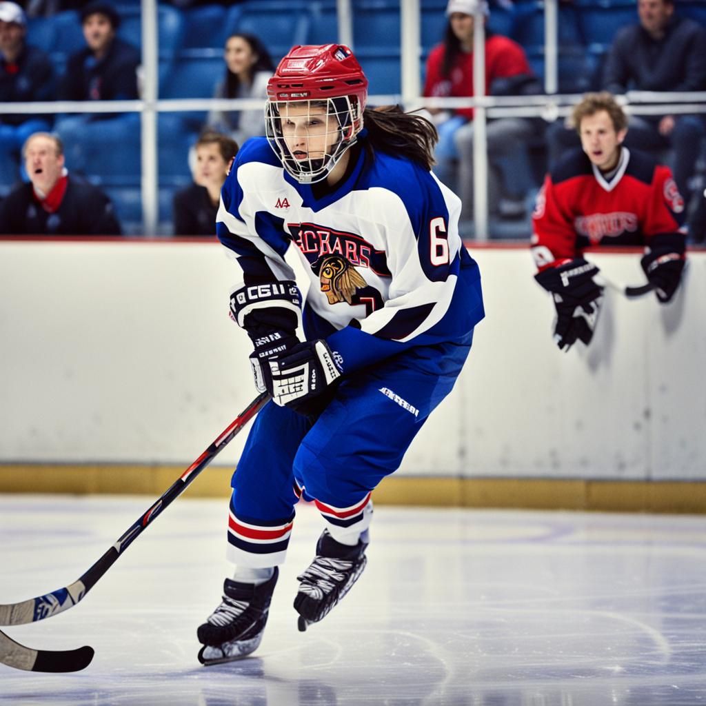Nina Dobrev as Hockey Player