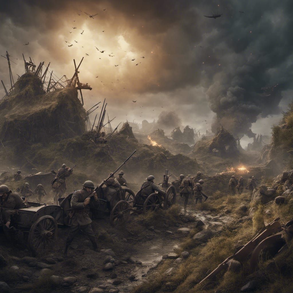 Battle of the Somme: Detailed Matte Painting