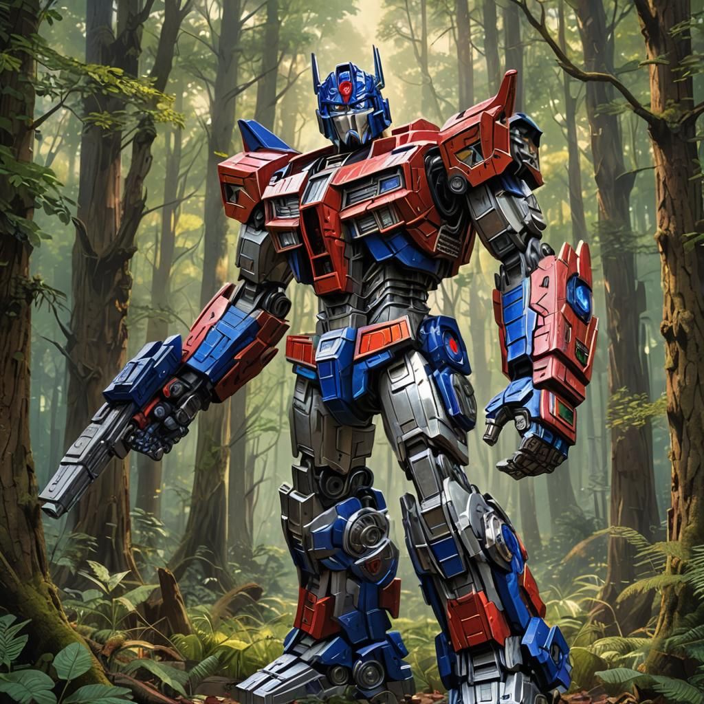Hyperrealistic Optimus Prime Concept Art