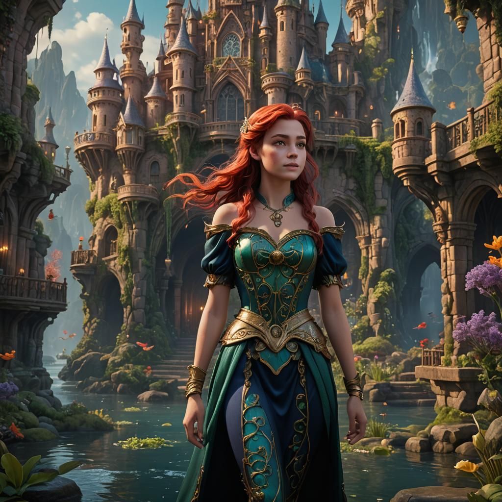 Ariel's Daughter Melody: Fantasy Concept Art