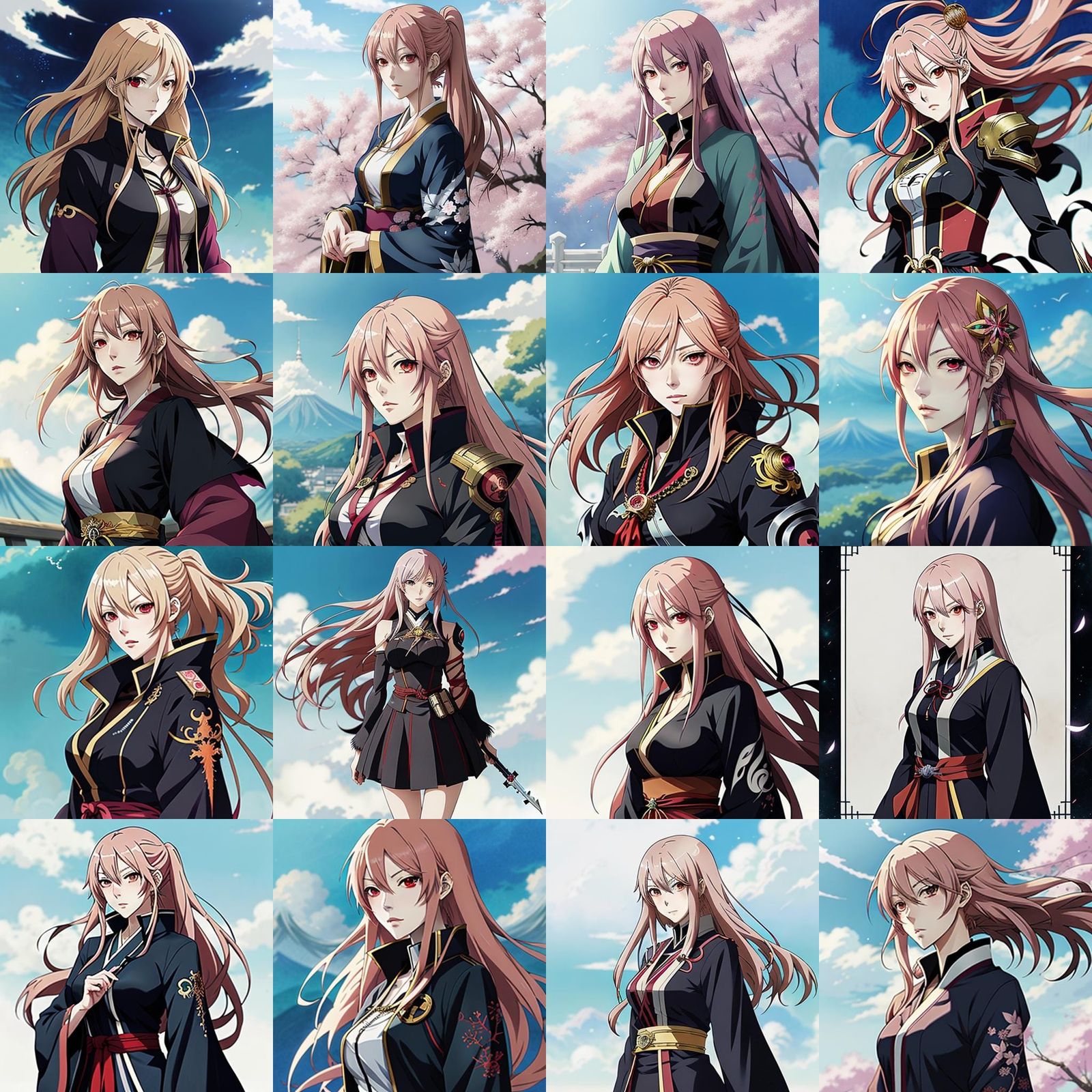 Anime Girl in Japanese Manga Style