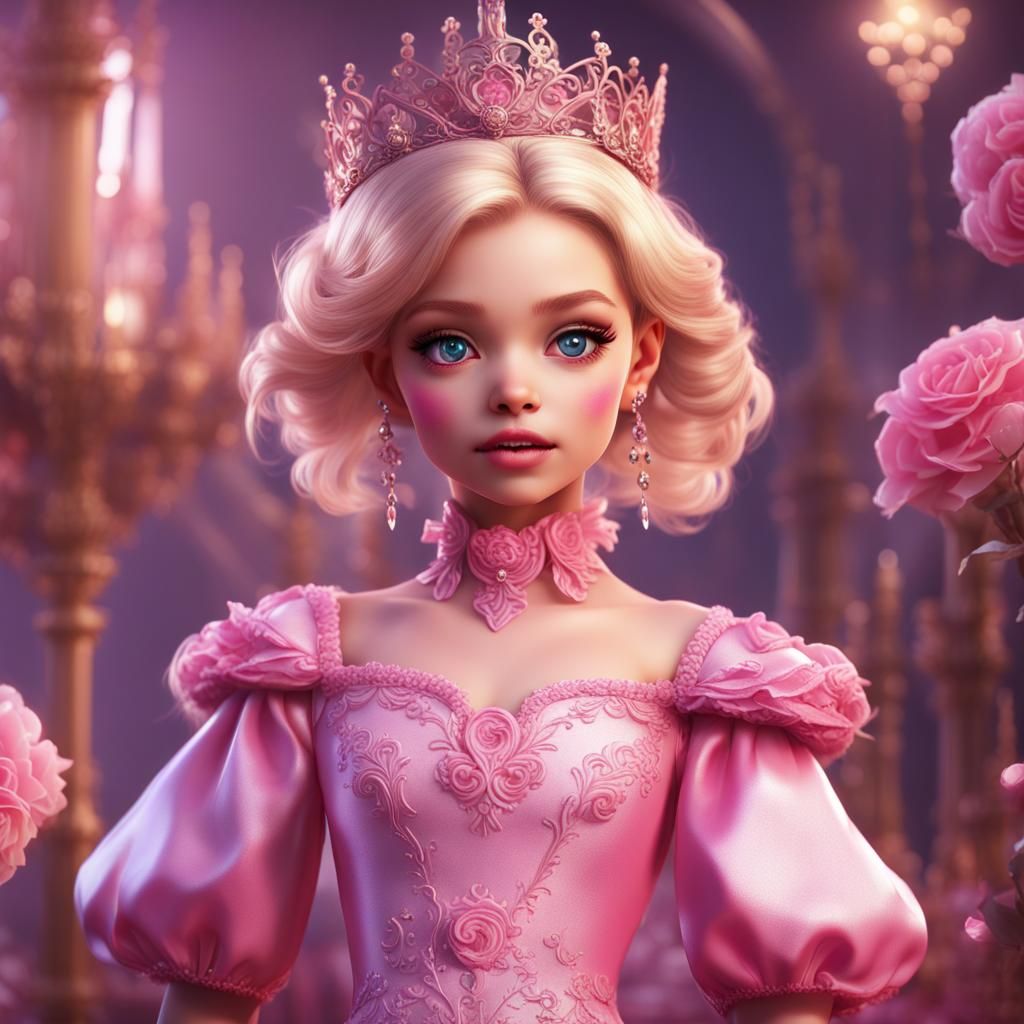 Girly Boy as Barbie Princess: Fantasy Concept Art