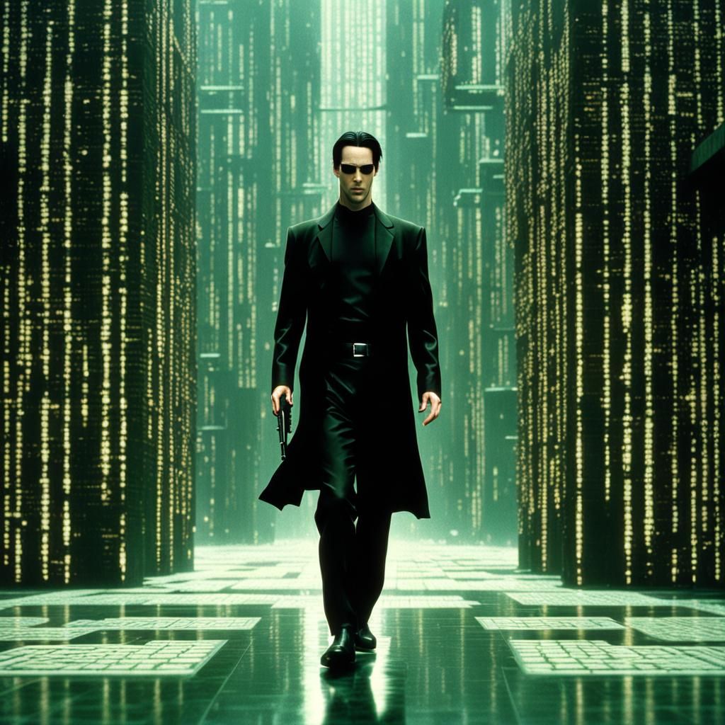 Neo from The Matrix: Digital Matte Painting