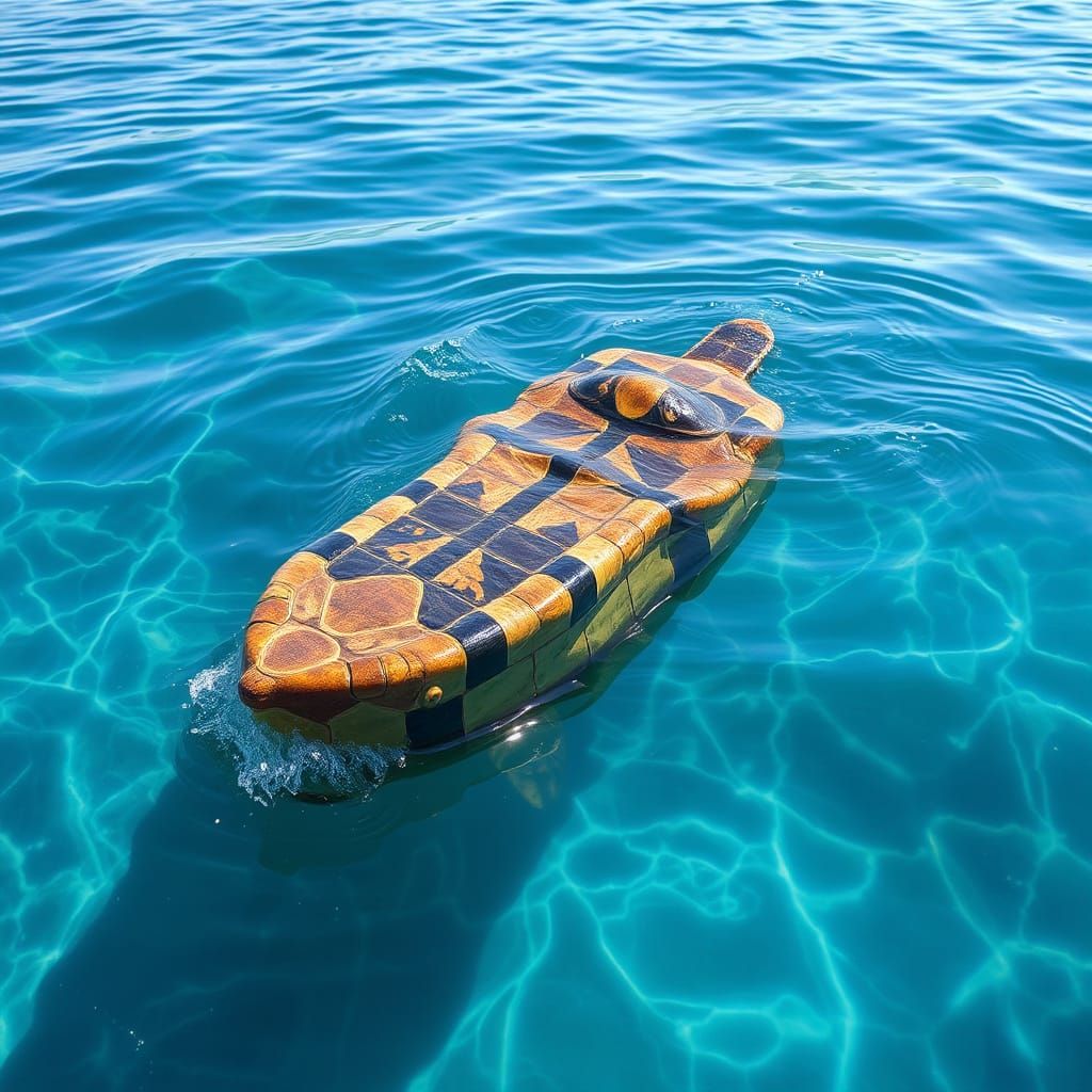 A Car Sinks Beneath the Surface