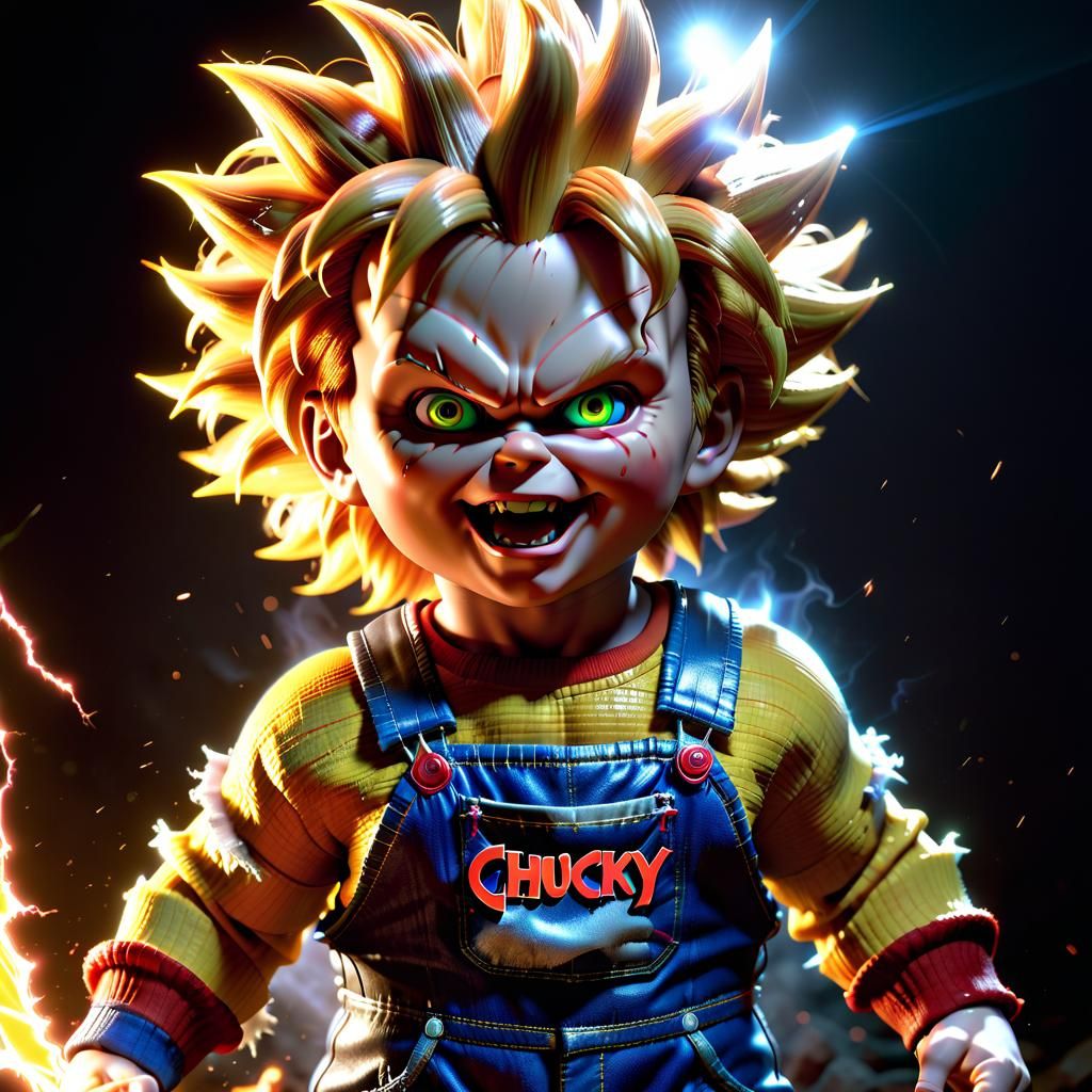 Chucky Doll as a Super Saiyan