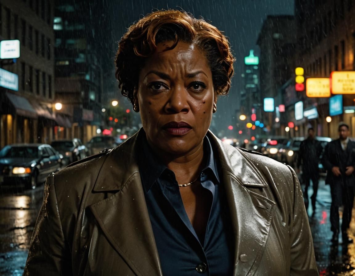 Amanda Waller Confrontation: Cinematic Film Still