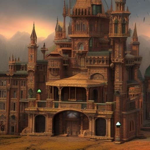 Goofy Box Structure in Digital Matte Painting