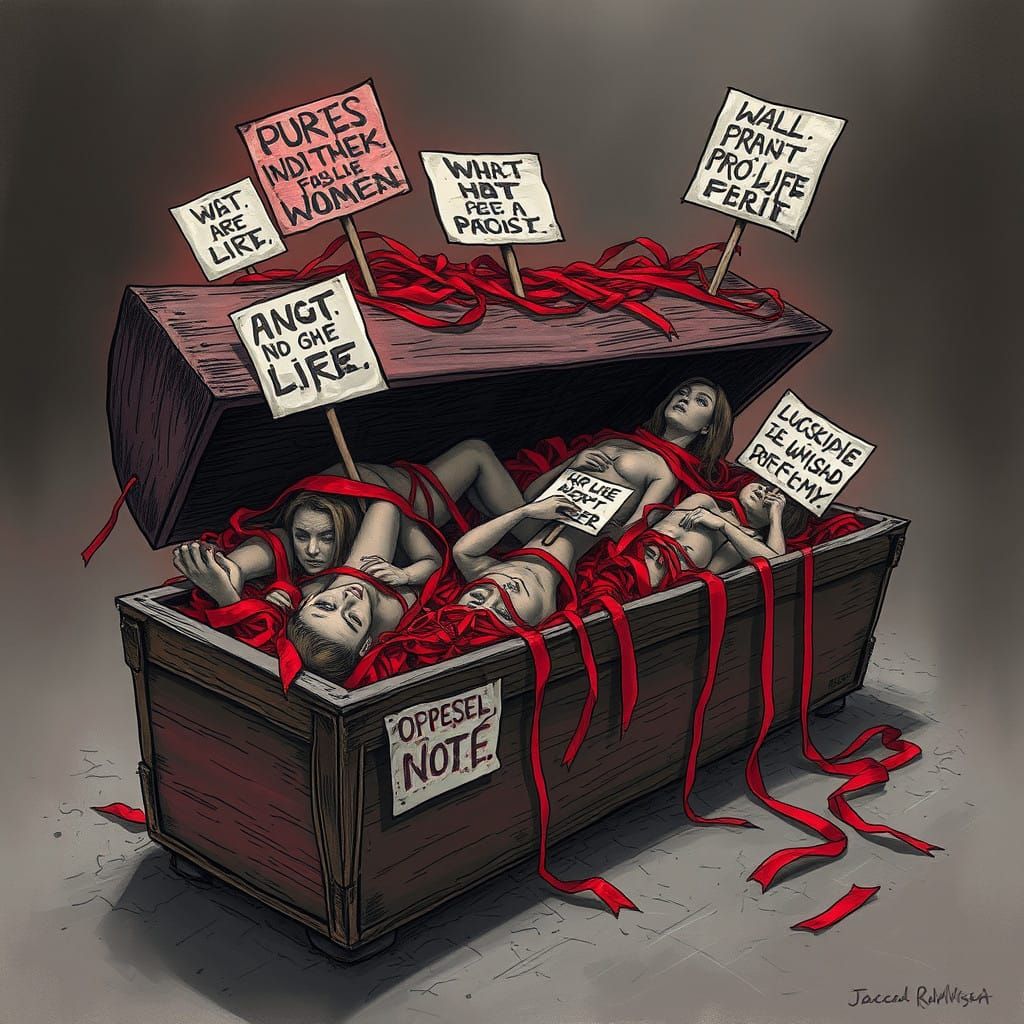 Women Trapped in Coffin of Oppression Under Red Tape