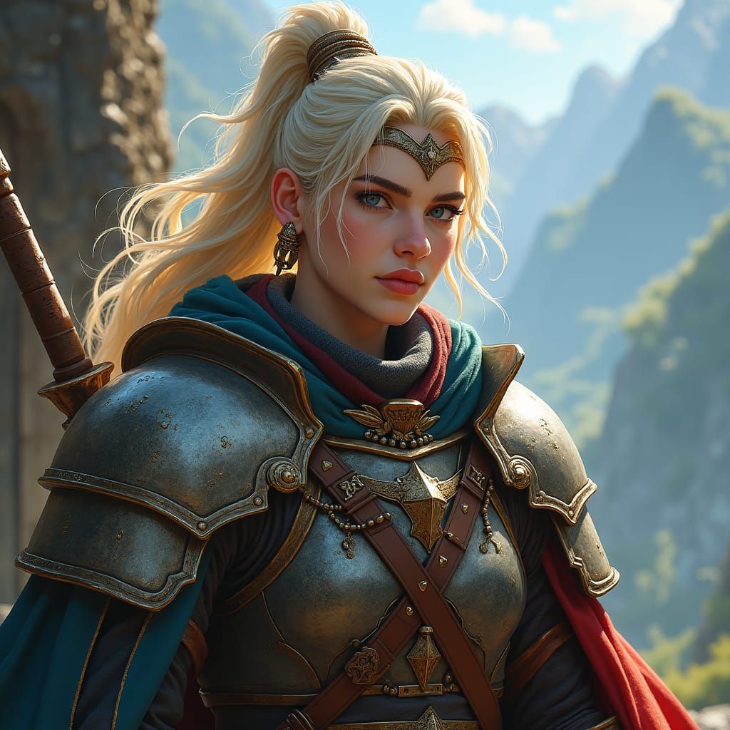 RPG Character Portrait Ready for Adventure