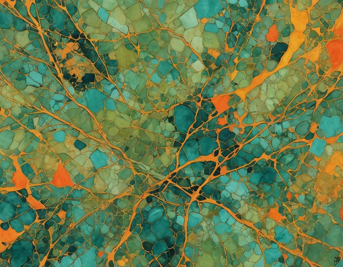 Abstract Portrait of Eleanor Rigby in Complementary Colors