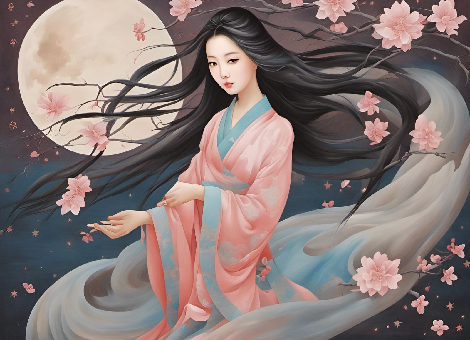 The Goddess Of Cherry Blossoms
