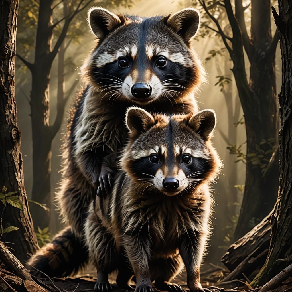 Watching a transformation into Racoon-Pig