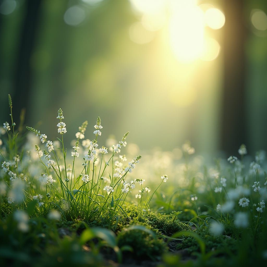 Morning Dew Delicacies in Surreal Forest