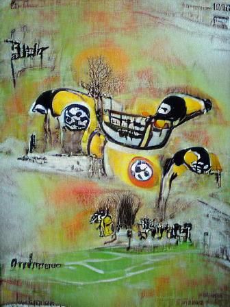 Steelers Art: Brut, Modern, Naive Ink Graffiti