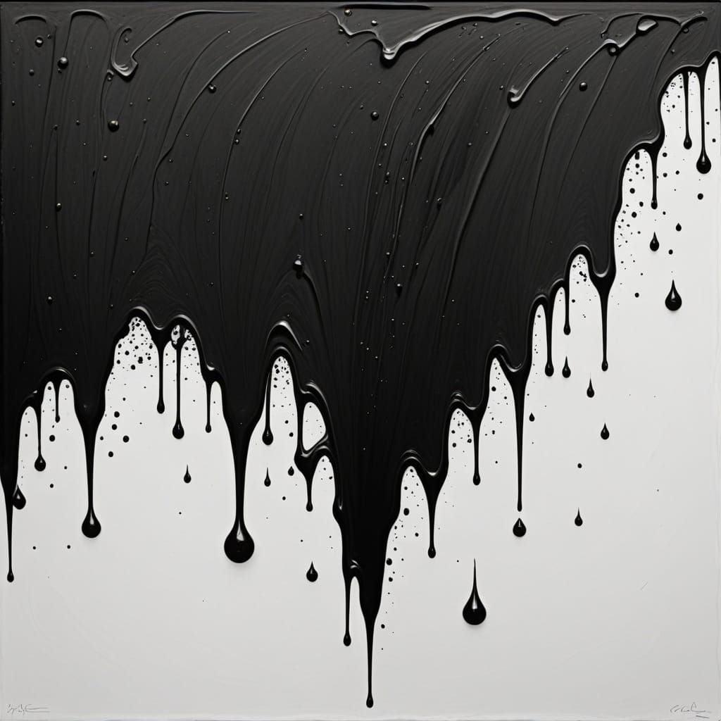 Abstract Black and White Composition