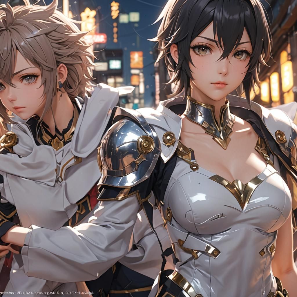 Detailed 3D Anime Art Inspired by WLOP