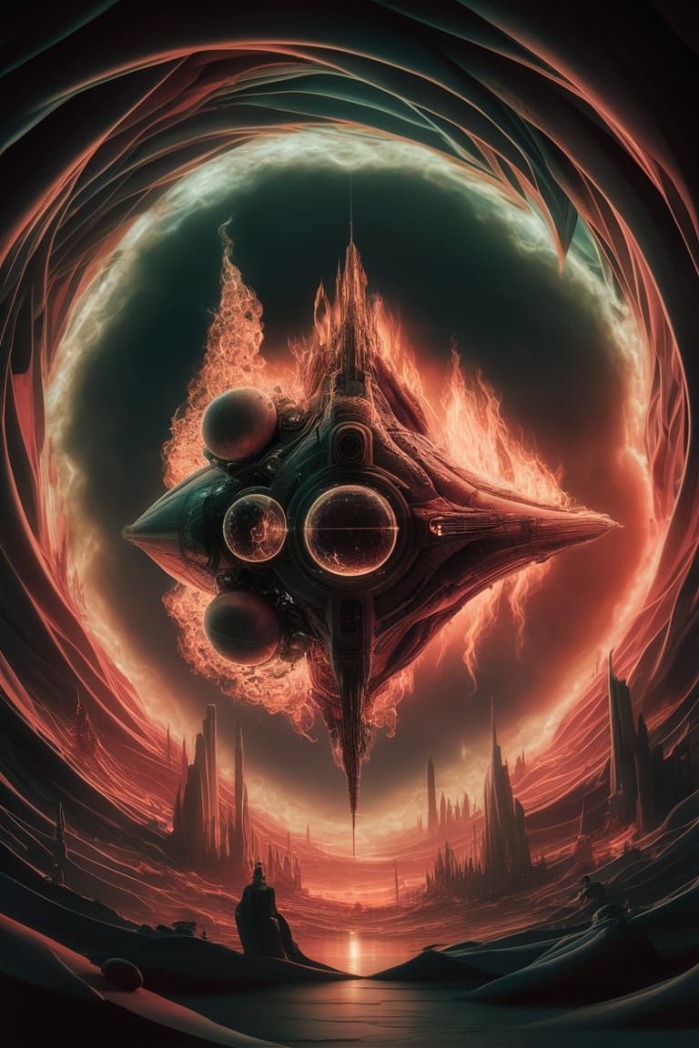 Ethereal Antigrav Ship Crafted from Superfluid Helium