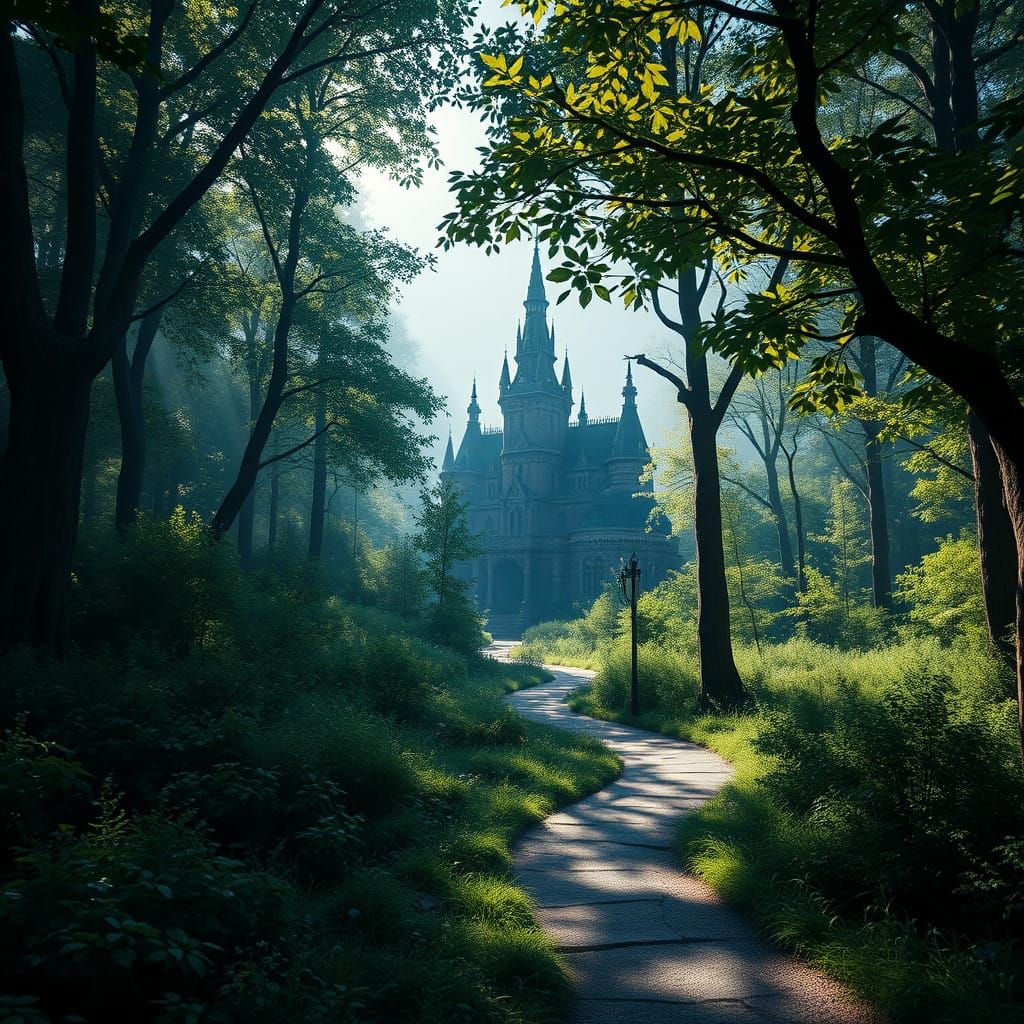 Whimsical House Amidst the Mystical Forest