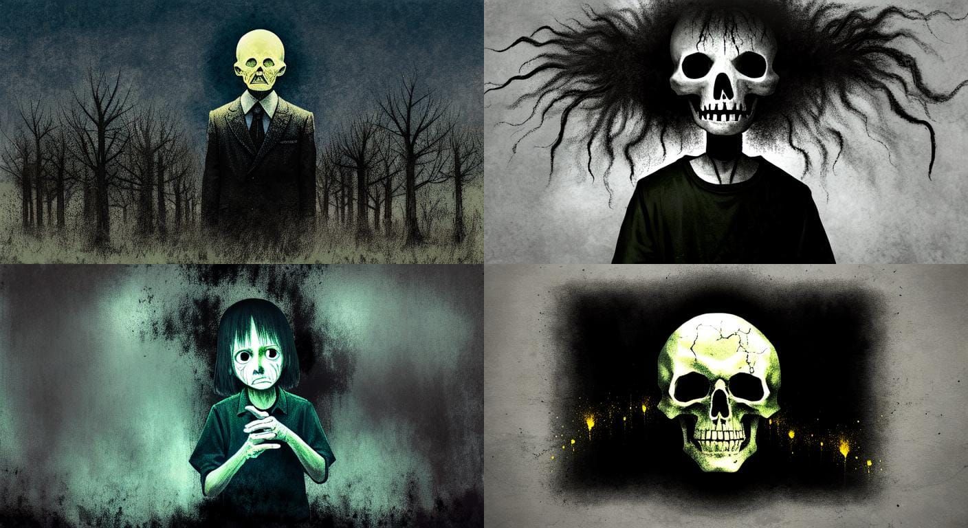 Unsettling Paranormal Image of Despair