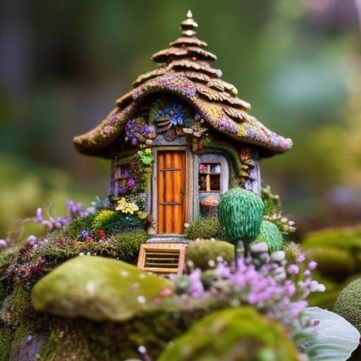 Enchanted Fairy Kingdom in Expressionist Style