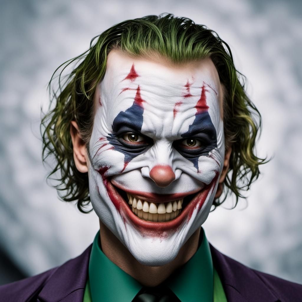 The Joker's Painful Smile: A Disturbing Portrait