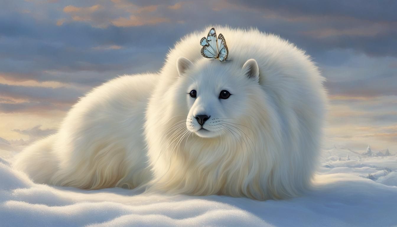Elegant Show harp seal