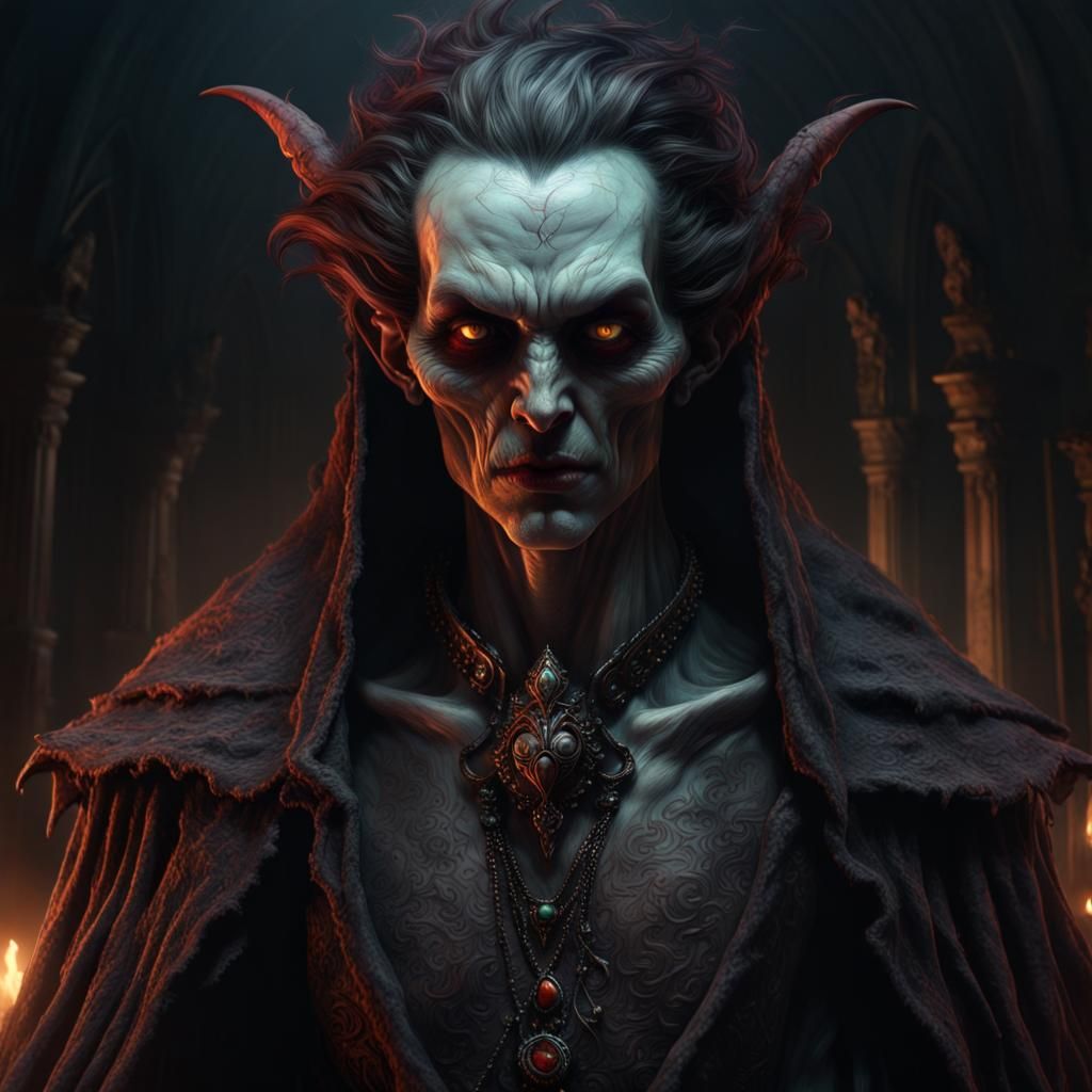 Spectral Strigoi of Romanian Folklore in Dark Fantasy Art