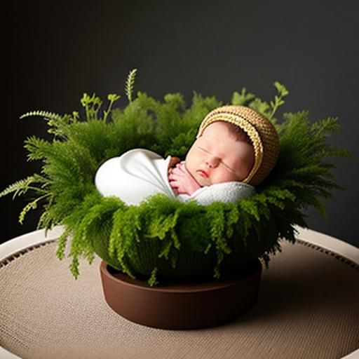 Baby in Flowerpot: Anne Geddes Style