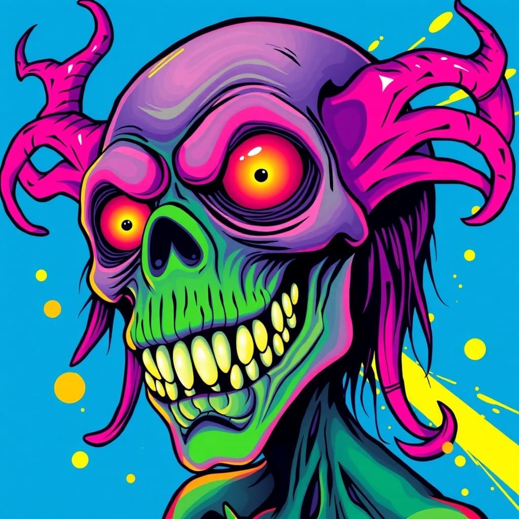 Pop art ghoul