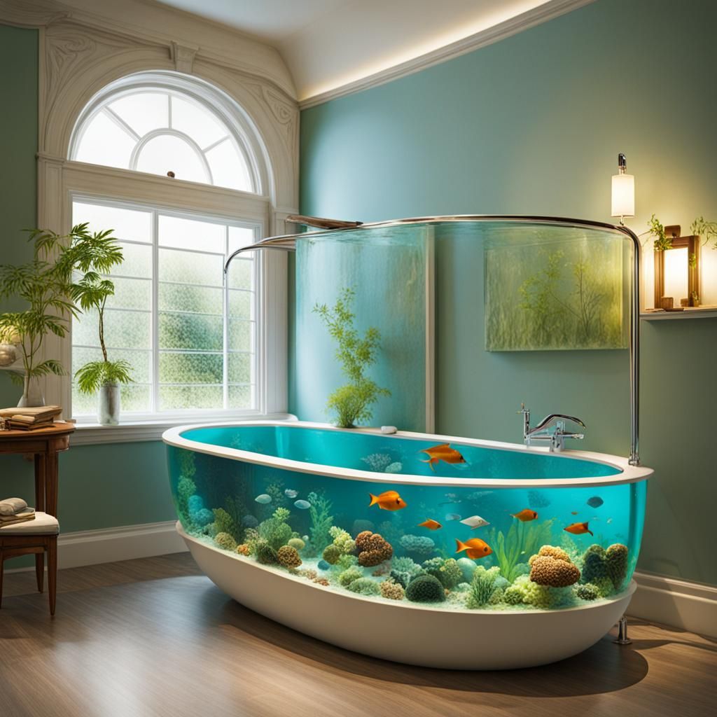 Aquarium Bathtub: An Underwater Oasis