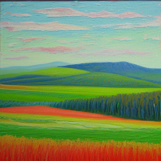 Landscape with Minimalist Forms